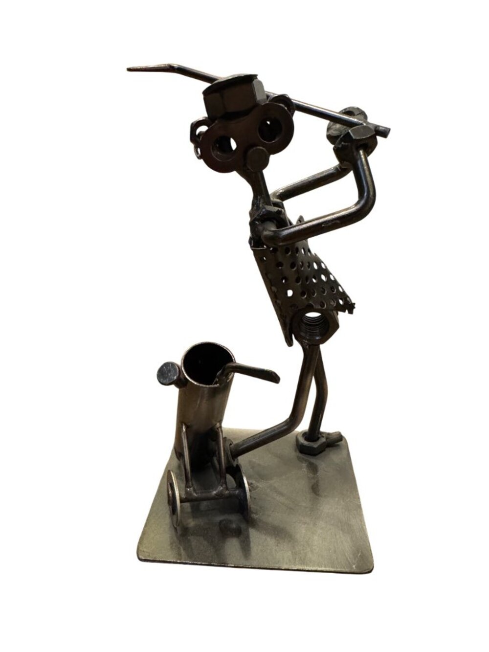 Golf Metal Figurine Sculpture Home & Office Desk Decor
